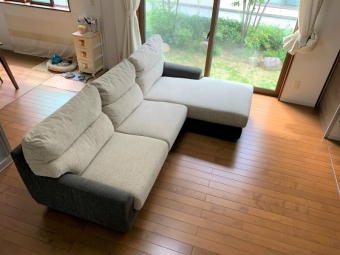 新潟市のS様邸へL型ソファをお届けしました！